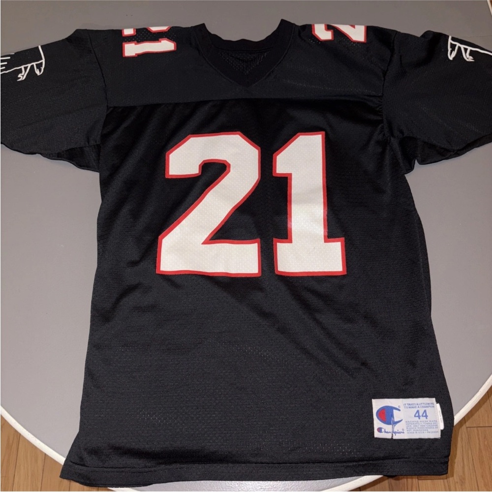 Champion Deion Sanders Black Athletic Jersey with Bold Design